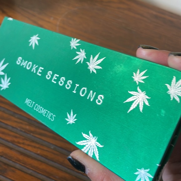 Melt cosmetics smoke sessions palette eyeshadow green gold stoner hippie - Picture 3 of 9